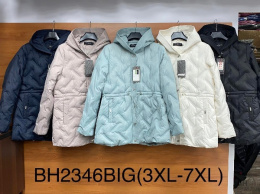 Women's jacket, spring, model: BH2346 BIG (size: 3XL-7XL)
