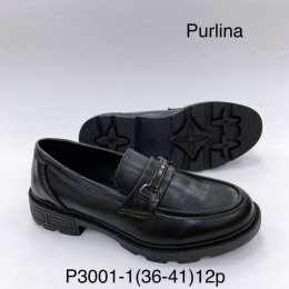Mokasyny, loafersy damskie model: P3001-1 (36-41)
