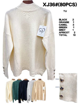 Damski półgolf - sweter model: XJ36#