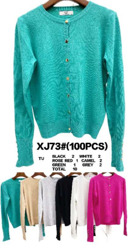 Damski sweter na guziki model: XJ73#