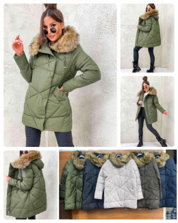 Women's winter jacket, model: BH2276 (size: S-2XL)