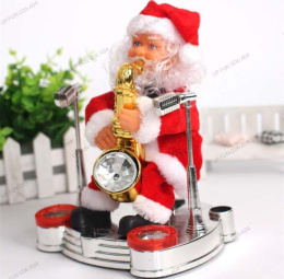 Christmas figurines - Santa playing the saxophone