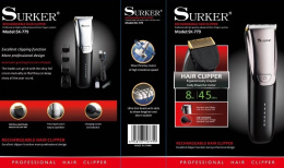 Profesjonalna maszynka USB do strzyżenia włosów SURKER® model: SK-779