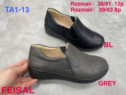 Women's semi-boots, pumps FEISAL model TA1-13 sizes 36-41 (12P) and 39-43 (8P)