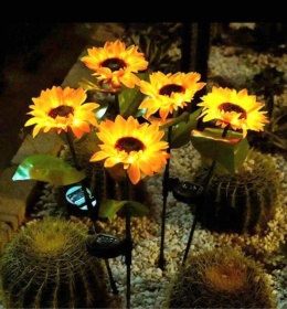 Garden lights, solar lamps - sunflowers