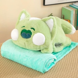 Mascot, 3-in-1 pillow with hidden microfiber blanket