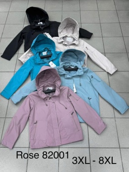 Women's spring jackets model: ROSE 82001 (sizes 3XL-8XL)