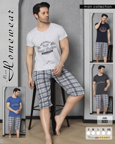 MAN HOMEWEAR men's pajamas, model: 800 (S-2XL)