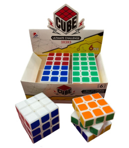Układanka logiczna - kostka Rubika, wiek 3+