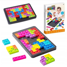 Bąbelkowo-edukacyjna zabawka pop it - tetris, wiek 3+